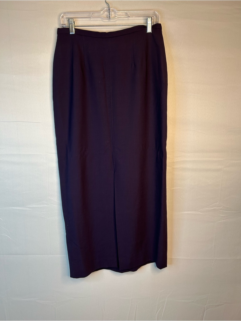 KGR Women’s Size 12 Straight Skirt Wool Purple Office Professional 90